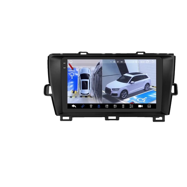 Bilstereo, multimediaspelare, kompatibel med Toyota Prius XW30 2009-2015, QS8-8G 360Kamera