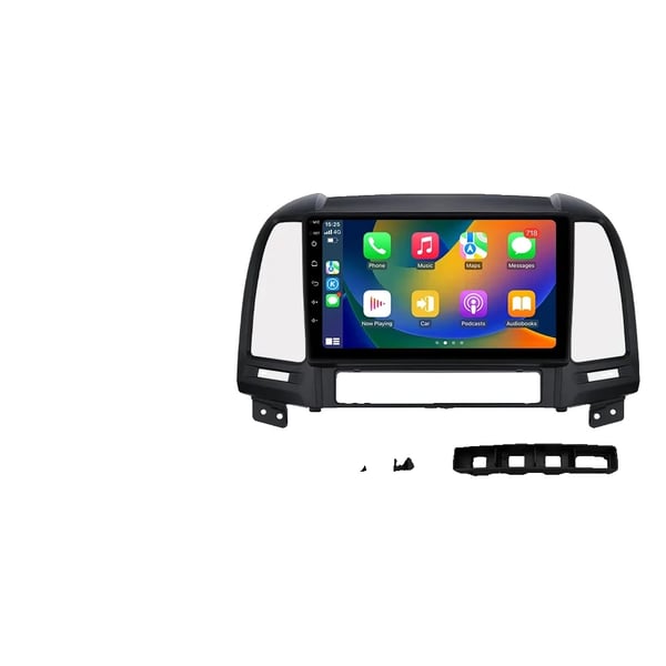 Multimedia-radio, röststyrning, kompatibel med Hyundai Santa Fe 2 2006-2012, P2-CP(4Kärna 2G 32G)