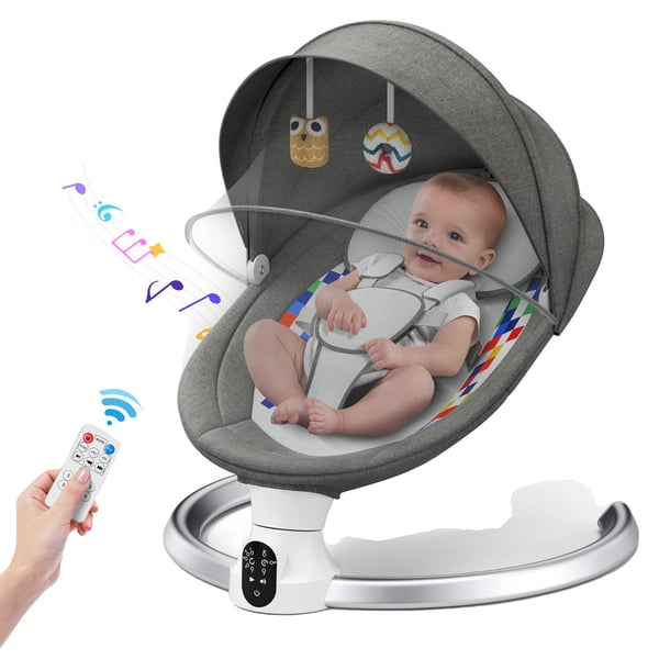 Babygunga, Justerbara gungvinklar, Bluetooth Musikspel,som bild Babygunga, Justerbara gungvinklar, Bluetooth Musikspel,som bild