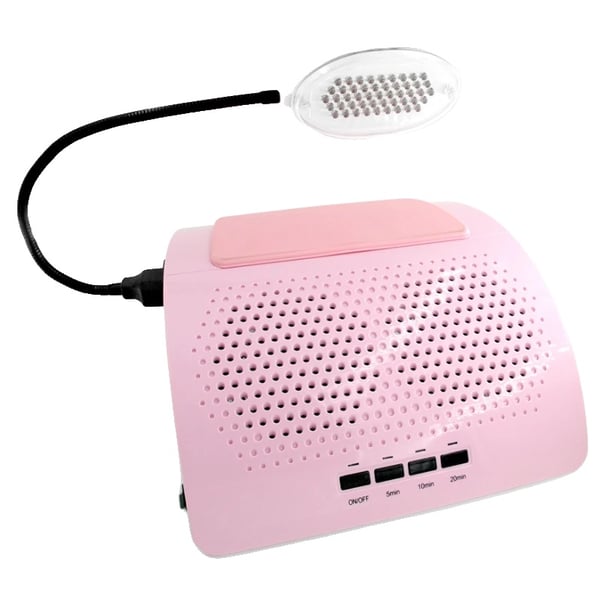 Neg støvsuger, indbygget lampe, stærk sugeevne, kompakt størrelse,Pink, EU