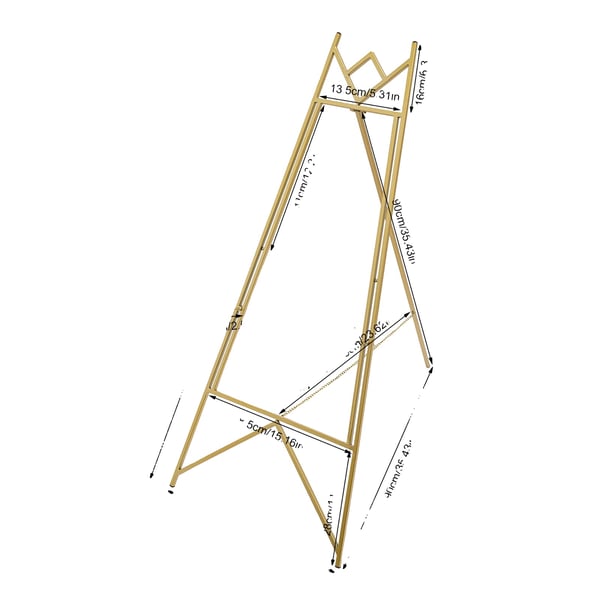 Displaystaffeli, Justerbart Design, Holdbar Metal Konstruktion,Guld