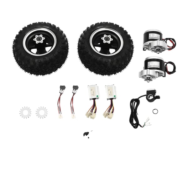 Elektrisk Trolley Ombygningskit, 250W Motor, 10 Tommer Hjul,sort