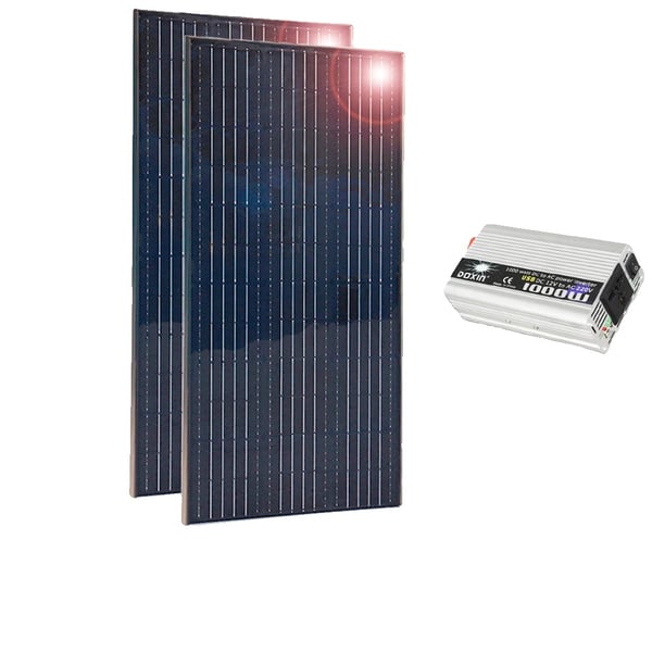 Solpanelset, 150W till 400W alternativ, hållbar aluminiumram,300w system Solpanelset, 150W till 400W alternativ, hållbar aluminiumram,300w system
