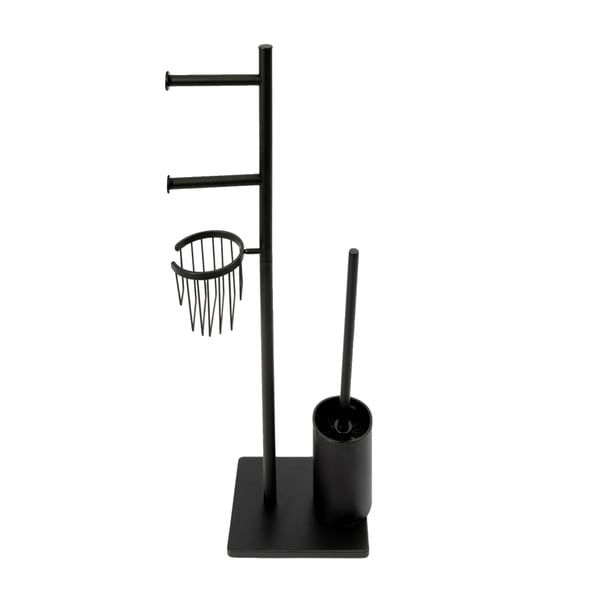 Toiletpapirholder, Multifunktionelt Design, Holdbar Konstruktion,sort