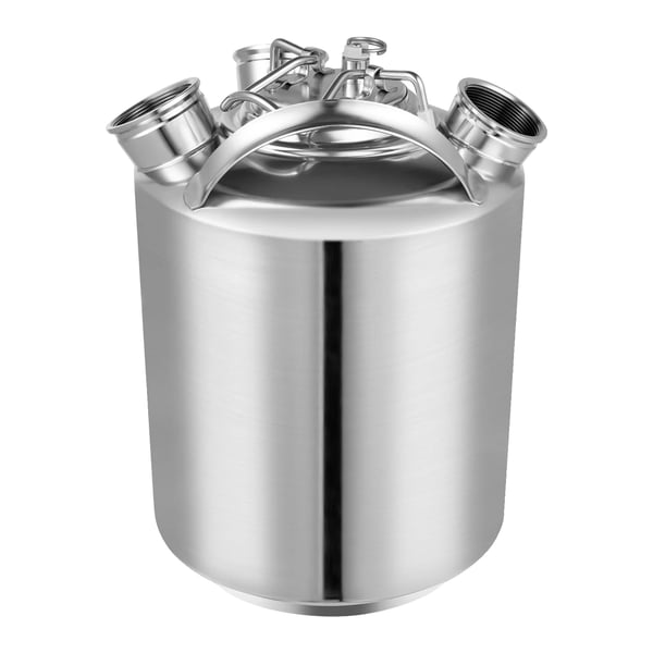 Rengøring Keg, 10L, Holdbart Rustfrit Stål, Stor Kapacitet, Sølv