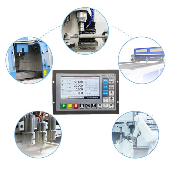 Standalone CNC bevægelseskontroller, 24V DC strømforsyning, 500KHz outputpuls,V3.1, 4 Akser