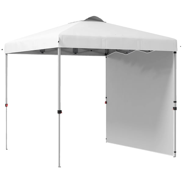 Folding Tent, Højdejusterbar, Holdbar Polyester,HVID
