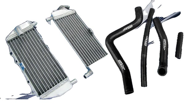 Kawasaki KX125 Aluminium Radiator, Holdbar Design, Forskellige Farver Slanger,sort Kawasaki KX125 Aluminium Radiator, Holdbar Design, Forskellige Farver Slanger,sort