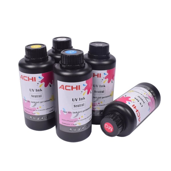 UV-blæk, kompatibel med flere printhoveder, 500ML flaske størrelse,5x500ml UV INK UV-blæk, kompatibel med flere printhoveder, 500ML flaske størrelse,5x500ml UV INK