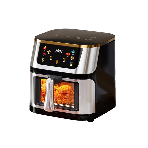 Air Fryer, Kapacitet, Touch Glass Kontrol, Luftcirkulation Madlavning,8L Air Fryer, Kapacitet, Touch Glass Kontrol, Luftcirkulation Madlavning,8L