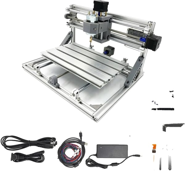 CNC-jyrsinkone, 3-akselinen ohjaus, USB-liitäntä, GRBL-ohjain,LISÄÄ 15W Laser, Vain kone