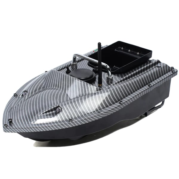 RC Baitbåt, 500m Kontrollområde, 1,5kg Lastkapacitet, LED Kryssningsljus,svart