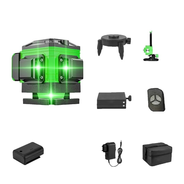 Lasernivå, vertikal och horisontell mätning, självnivellerande funktion, 12 linjer Lasernivå, vertikal och horisontell mätning, självnivellerande funktion, 12 linjer