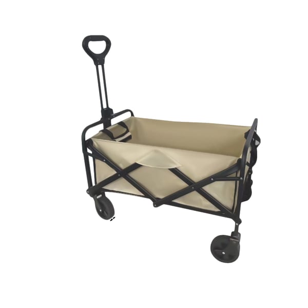 Vognvogn, høj lastekapacitet, foldbart design,Beige