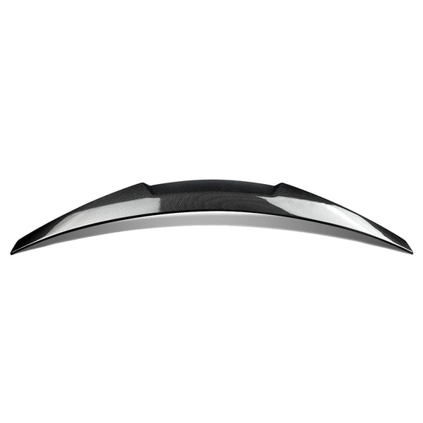 Bagspoilerlip, ABS-plast, kompatibel med kompakt luksus coupe,Kulfiberlook
