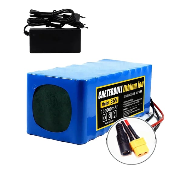 Elektrisk scooter litiumbatteri, 100Ah kapacitet, 36V spänning, DC-XT60 Elektrisk scooter litiumbatteri, 100Ah kapacitet, 36V spänning, DC-XT60