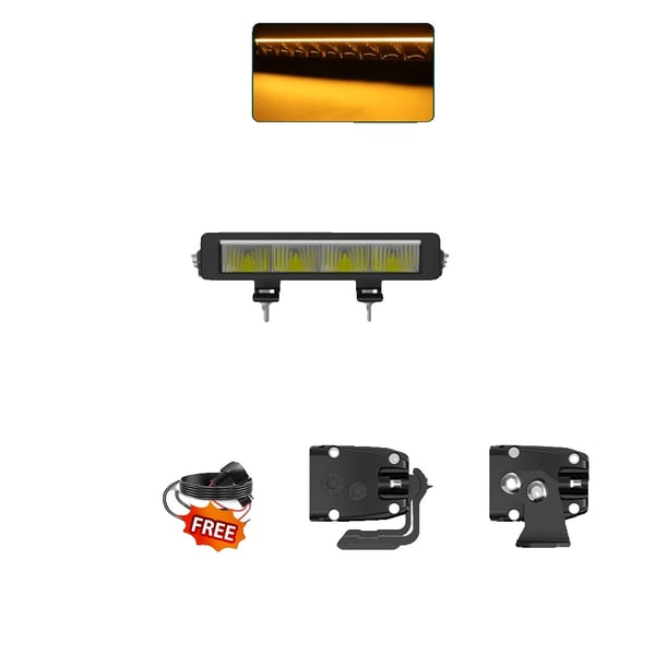 LED Lysbar, Kombinationsstråle, Holdbart Aluminiumlegering Hus,10INCH med ledning
