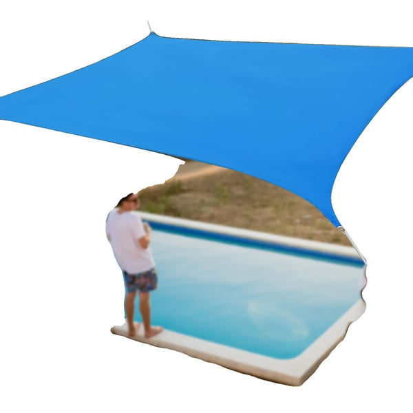 Solsegel, UV-skydd, hållbart HDPE-material,Blå