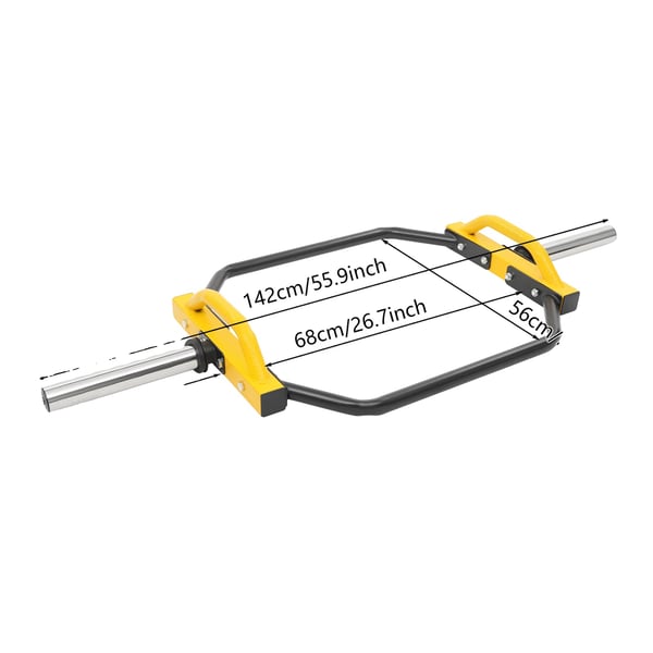 Trap Bar, hexagonal design, ergonomiska handtag,svart