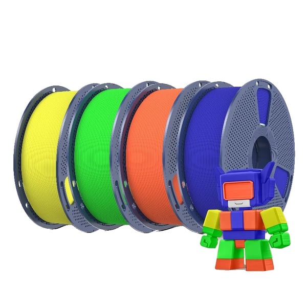 3D-skrivarfilament, hög hastighet, matt finish, GUL GRÖN ELLER BLÅ