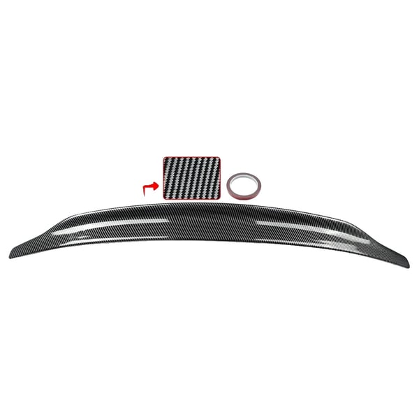 Spoiler, Carbon Fiber Look, Nem Installation,kulstoflook