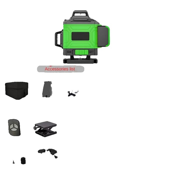 Laseravståndsmätare, 12/16 linjer, självnivellerande, USB-uppladdningsbar, Grön 16 Linje Laseravståndsmätare, 12/16 linjer, självnivellerande, USB-uppladdningsbar, Grön 16 Linje