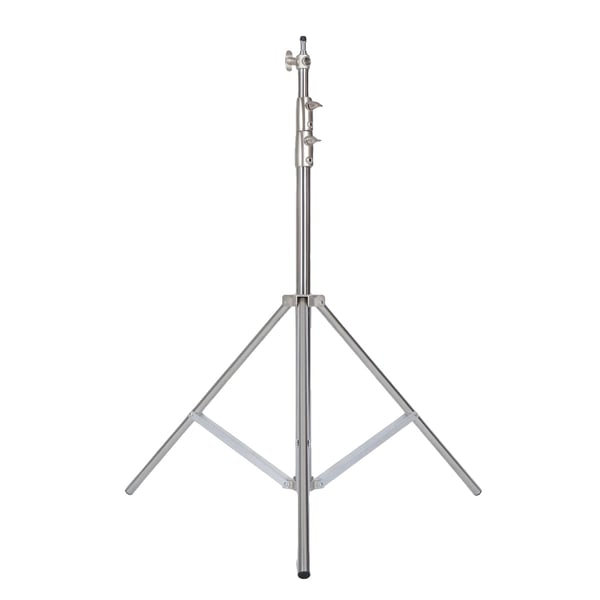Lysstativ, Rustfrit Stål, Teleskopisk Design,2.8M rustfrit stål