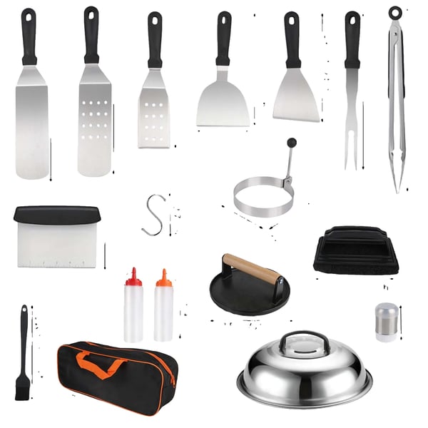 Grillbestickset, Ergonomisk Design, Komplett 29-delars Set,29st Grillbestickset, Ergonomisk Design, Komplett 29-delars Set,29st