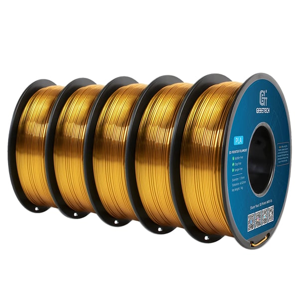 3D Filament, Silk PLA, Miljøvenligt Materiale,Gylden