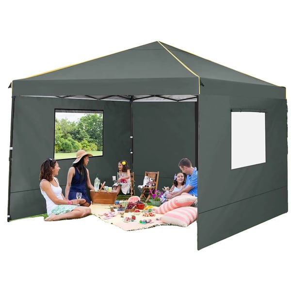 Gazebo Telt, Vandtæt Overdækning, Bærbar Pop-Up,Grå Gazebo Telt, Vandtæt Overdækning, Bærbar Pop-Up,Grå