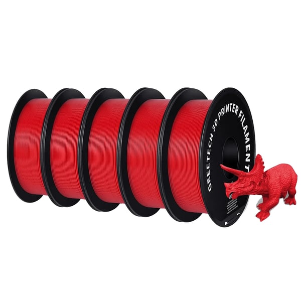3D Filament, PETG Material, 1,75 mm Diameter,Rød