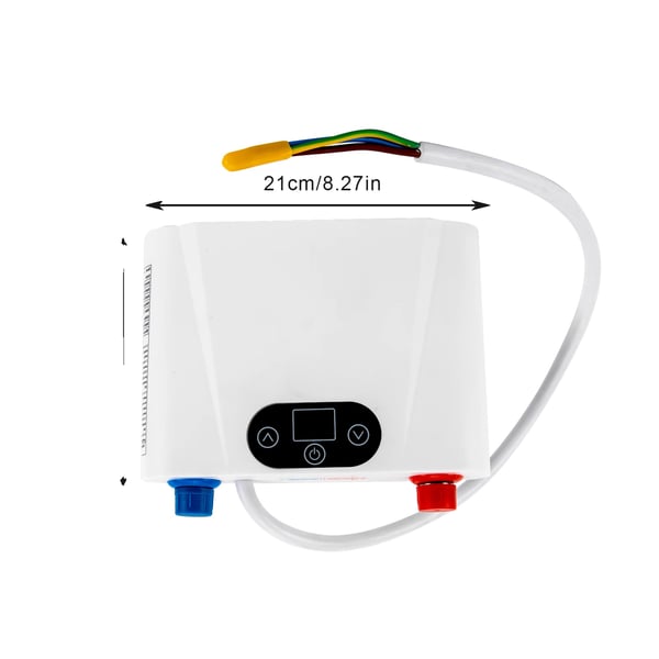 Tankless vandvarmer, øjeblikkelig opvarmning, berøringskontrol,HVID