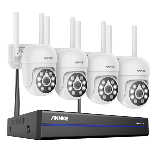 CCTV-system, 5MP opløsning, 16-kanals forbindelse,2T, 16CH NVR 4Stk Kamera CCTV-system, 5MP opløsning, 16-kanals forbindelse,2T, 16CH NVR 4Stk Kamera
