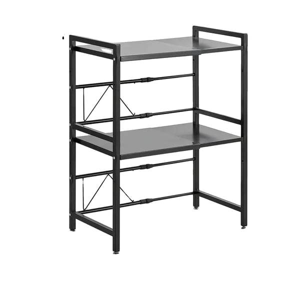 Mikrovågsugnshylla, Utbyggbar Design, Robust Konstruktion i Kolfiberstål,svart Mikrovågsugnshylla, Utbyggbar Design, Robust Konstruktion i Kolfiberstål,svart