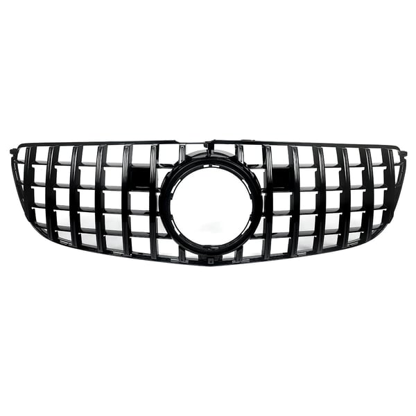 Erstatningsgitter, direkte pasform til Mercedes-Benz GLS, holdbart ABS-materiale,Glans Sort