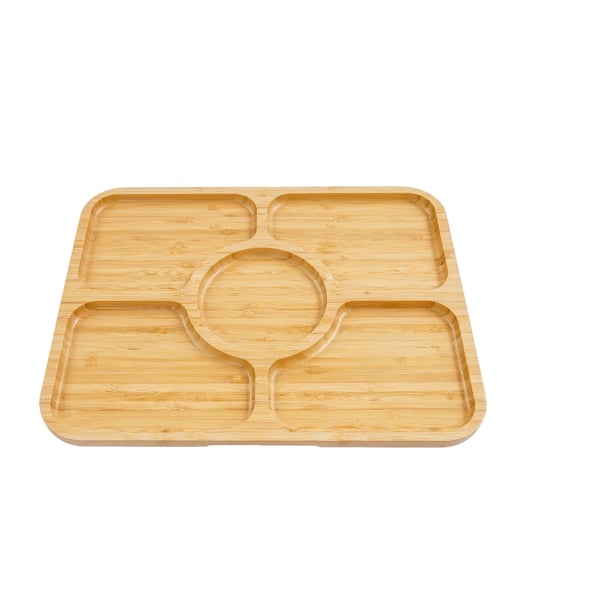 Charkbricka, Set om 2, Snap-Fit Design,5 Fack Charkbricka, Set om 2, Snap-Fit Design,5 Fack