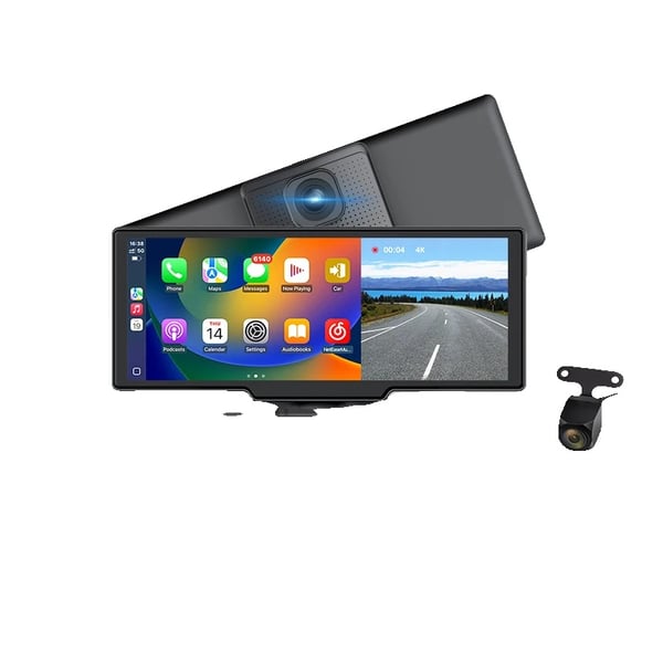 Auton DVR, 4K-resoluutio, kaksoislinssi, CZ12-GPS-Takakamera, EI TF-korttia
