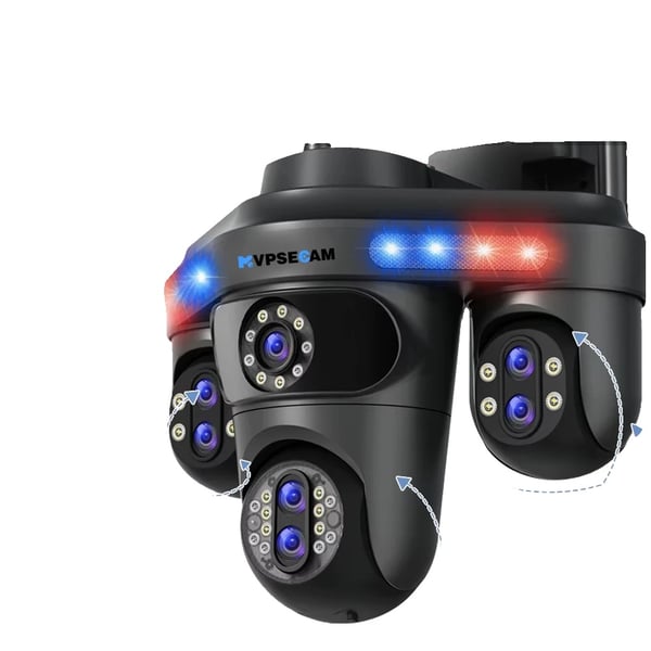 Sikkerhedskamera, 10X optisk zoom, smart sporing,EU Stik, 35MP WiFi Ingen Kort