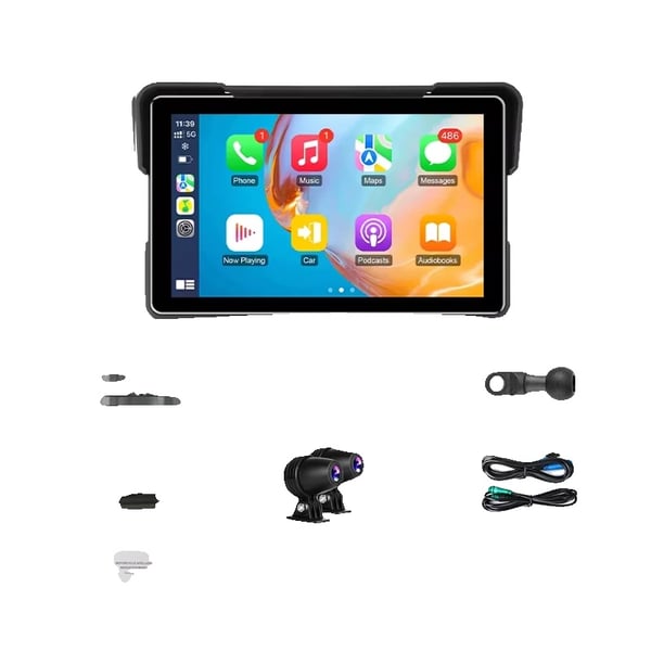 Motorcykel GPS-display, trådløs forbindelse, vandtæt design,Med 1080P DVR Motorcykel GPS-display, trådløs forbindelse, vandtæt design,Med 1080P DVR