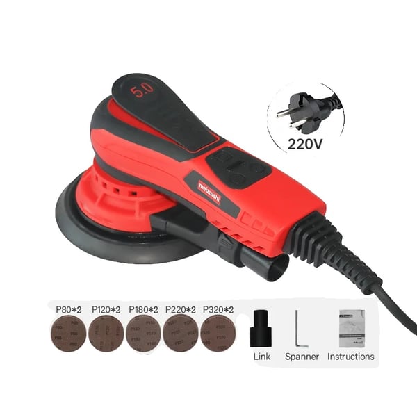 Bilpoleringsmaskine, Bænkpolerer, 350W Effekt, 11000 omdr./min Hastighed,220V 5.0mm