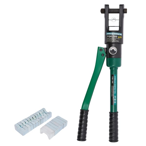 Hydraulisk Crimping Værktøj, 120KN Kraft, 11 Dødsæt,grøn