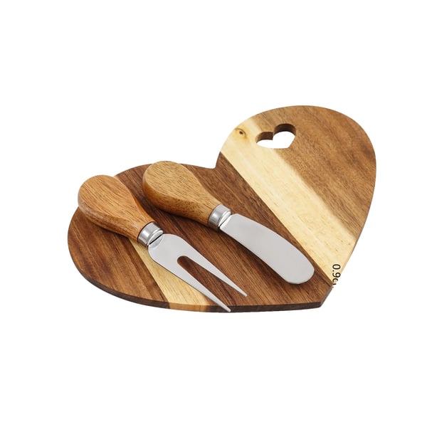 Ostbricka Set, Hjärformad Design, 18-Delars Bestick Ingår,18st Ostbricka Set, Hjärformad Design, 18-Delars Bestick Ingår,18st