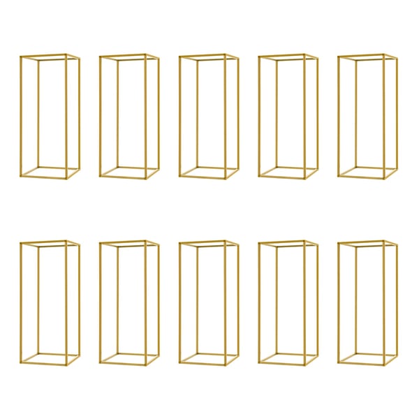 Blomsterstand, 10-delt sæt, elegant design,Guld Blomsterstand, 10-delt sæt, elegant design,Guld