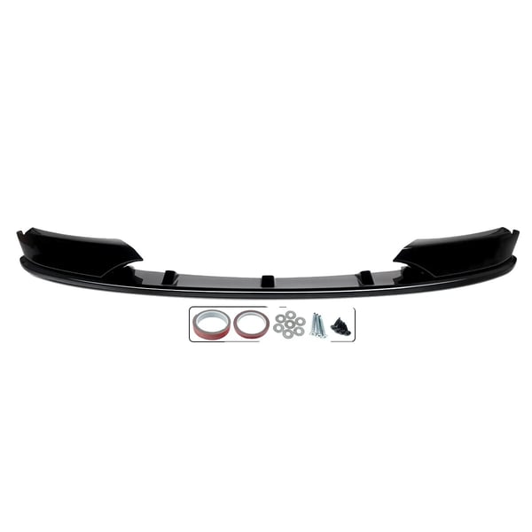 Front Splitter Spoiler Lip, Høj Kvalitet ABS Plastik, Nem Installation,glans sort