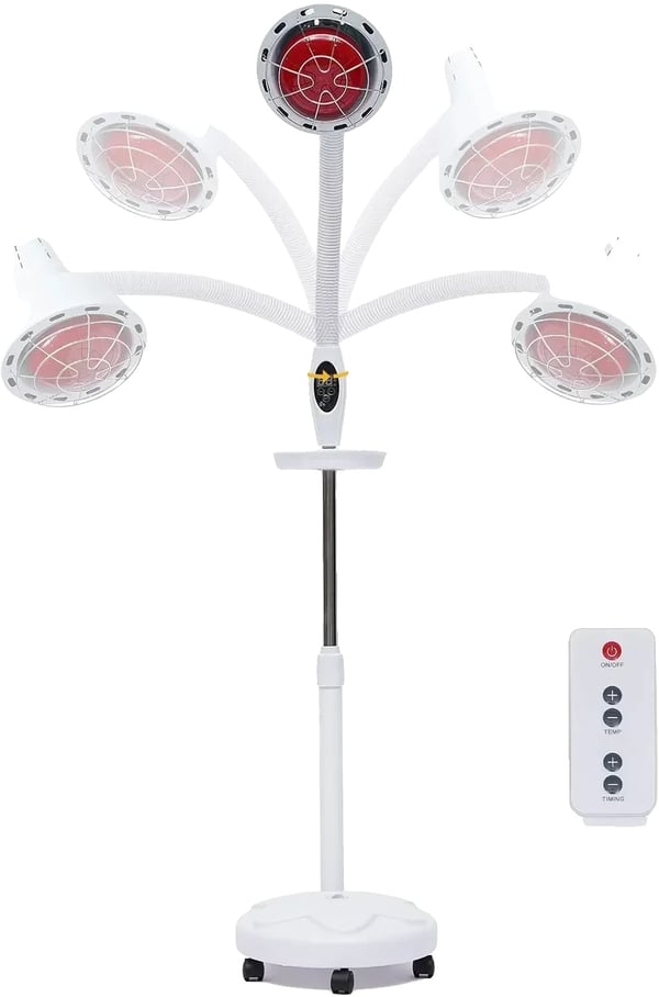 Infraröd Ljusterapi Lampa, Justerbar Höjd, Rotationsflexibilitet,VIT Infraröd Ljusterapi Lampa, Justerbar Höjd, Rotationsflexibilitet,VIT