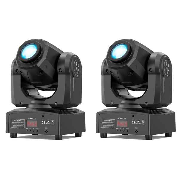 Liikkuva päävalo, 60W LED, DMX-ohjaus,EU Plug, ZQ02100-2Pcs Liikkuva päävalo, 60W LED, DMX-ohjaus,EU Plug, ZQ02100-2Pcs