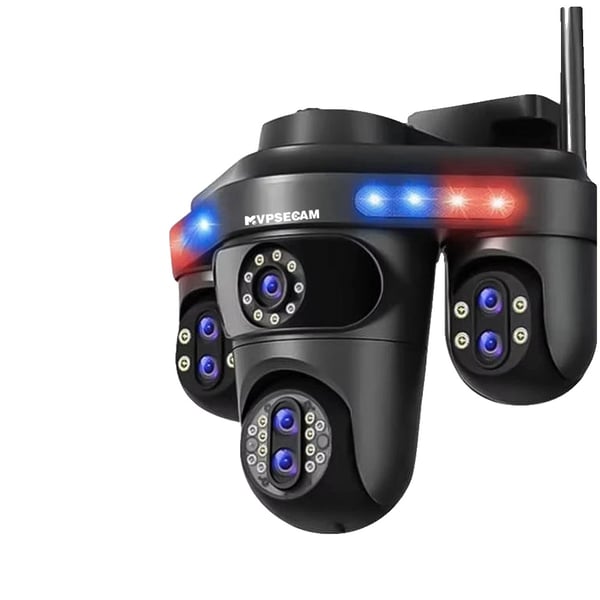 IP-kamera, 10X optinen zoom, kaksisuuntainen ääni, EU-pistoke, 35MP musta, ei korttia