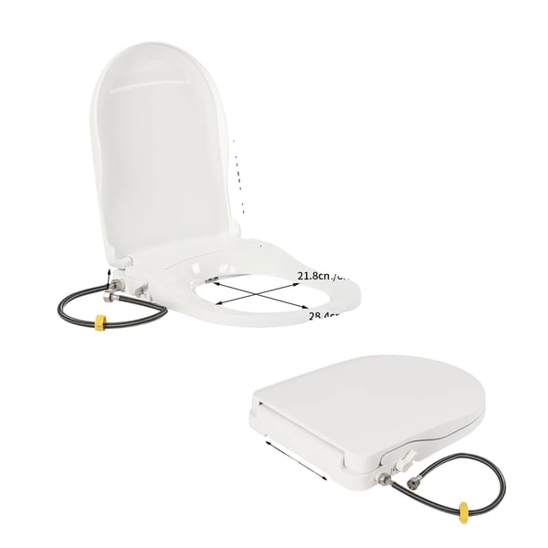 Bidet-wc-istuin, kaksoissuuttimisto, helppo asennus,VALKOINEN Bidet-wc-istuin, kaksoissuuttimisto, helppo asennus,VALKOINEN