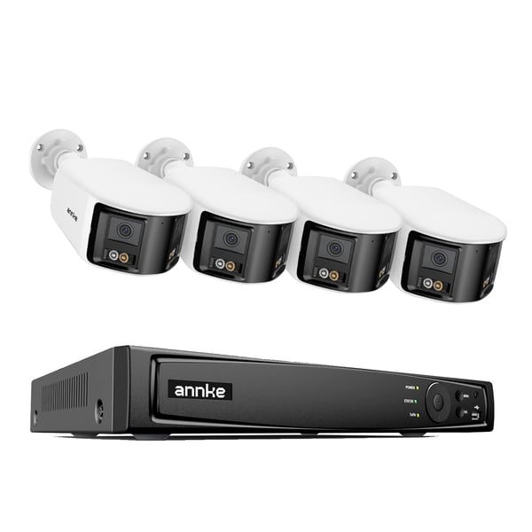 Sikkerhedskamerasystem, 4K opløsning, panoramisk udsigt,6MP 51FS 4Pcs Kits-a, 2T-a
