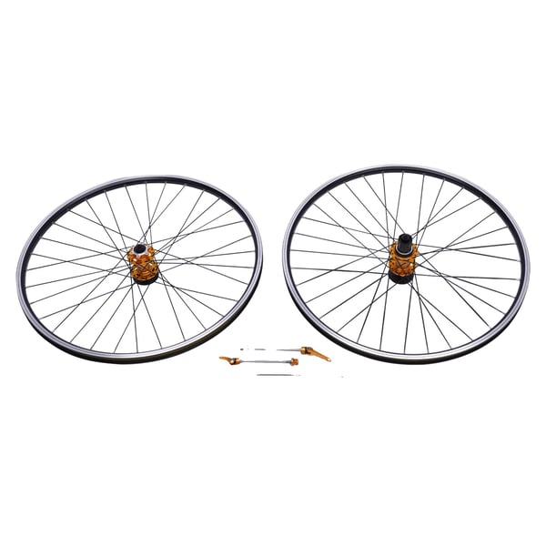 Mountain Bike Hjul Sæt, Aluminiumlegering, Dobbelt Skivebremse,sort